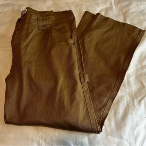 NWOT Men’s LEVI STRAUSS SIGNATURE REGULAR tan/brown work jeans-42x32